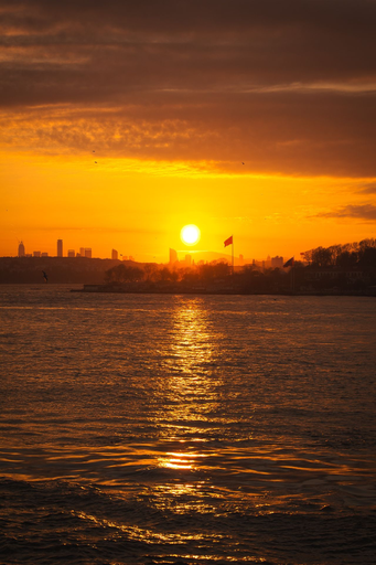 Lever de soleil sur Istanbul